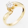 Кольцо из комбинированного золота 585 пробы c 7 бриллиантами Л28070115 фото 1