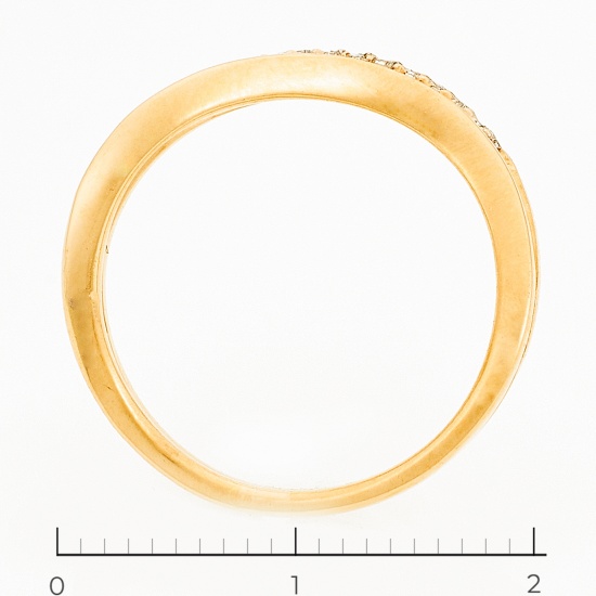 Кольцо из красного золота 585 пробы c 19 бриллиантами, Л29119376 за 14940