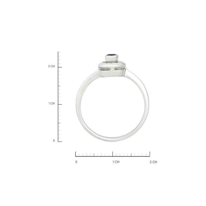 Кольцо из золота 585 пробы c сапфиром, Л 3309 6417 за 26000