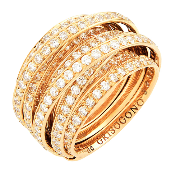 Кольцо из красного золота 750 пробы c 210 бриллиантами, Л28086593 за 1459000