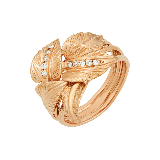 Кольцо из золота 585 пробы c бриллиантами, Л 5800 6441 за 108000