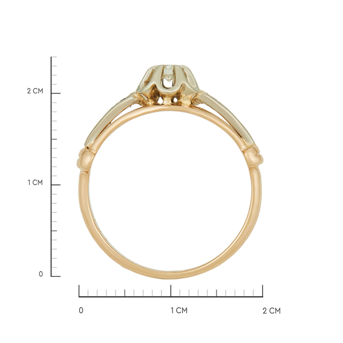 Кольцо из золота 585 пробы c бриллиантами, Л 3209 0734 за 47600