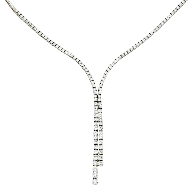 Колье из золота 750 пробы c бриллиантами