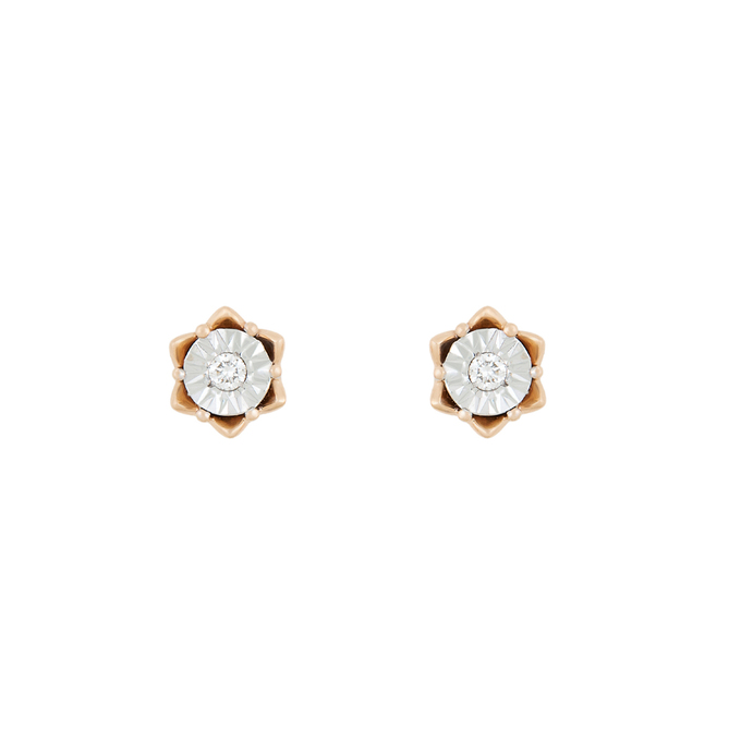 Серьги из золота 585 пробы c бриллиантами, К 0000 3205 за 19800
