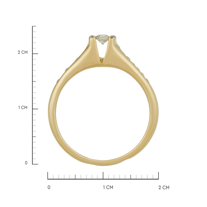 Кольцо из золота 585 пробы c бриллиантами, Л 6201 8675 за 46320