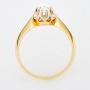 Кольцо из комбинированного золота 750 пробы c 1 бриллиантом Л39093176 фото 3