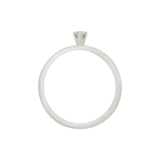 Кольцо из золота 585 пробы c бриллиантом