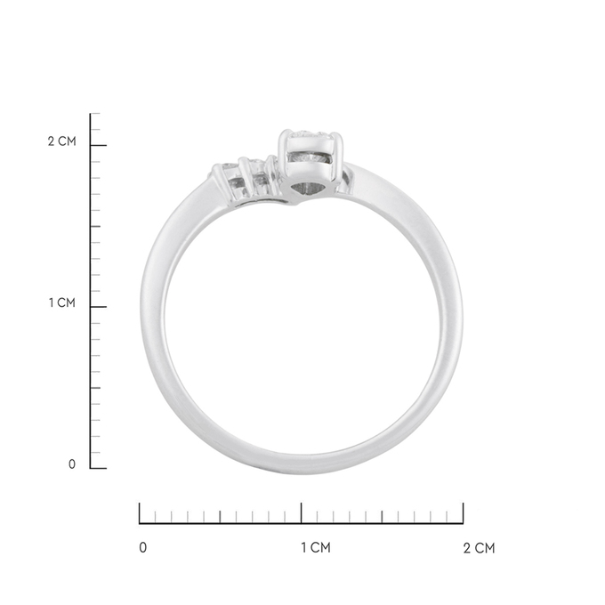 Кольцо из золота 585 пробы c бриллиантами, Л 4709 4950 за 45600