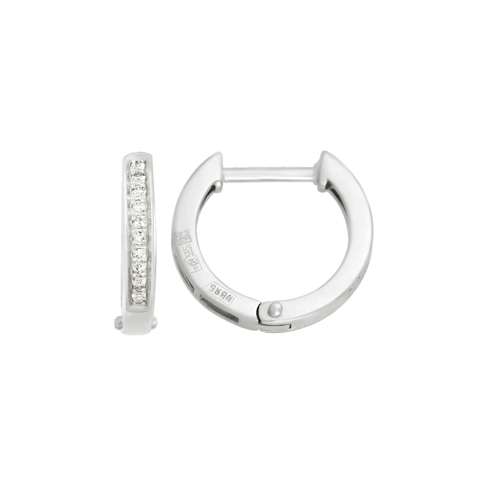 Серьги из золота 585 пробы c бриллиантами, Ц О007 0951 за 19600