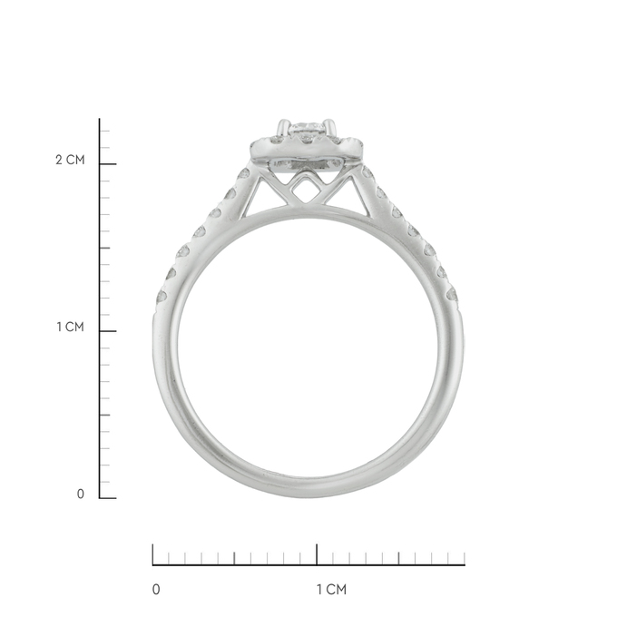 Кольцо из золота 585 пробы c бриллиантами, Л 7502 8592 за 44000