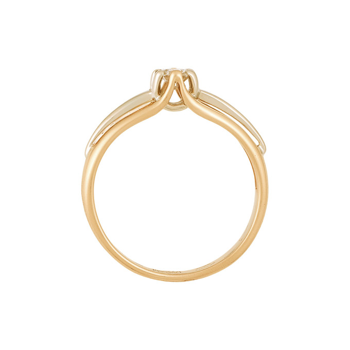 Кольцо из золота 585 пробы c бриллиантом, Л 2812 2590 за 44800