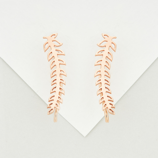 Серьги из красного золота 585 пробы