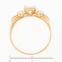 Кольцо из комбинированного золота 585 пробы c фианитами Л06151456 фото 4
