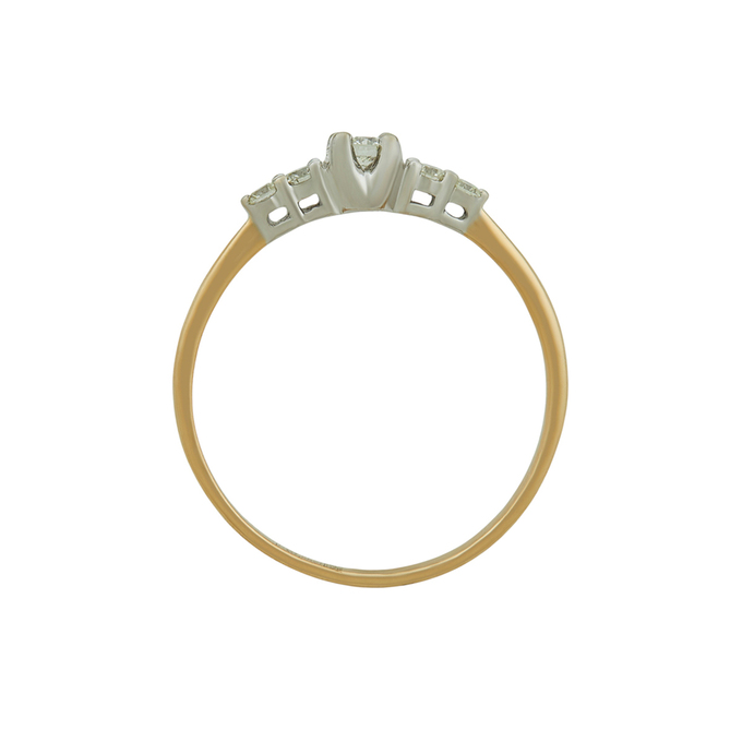 Кольцо из золота 585 пробы c бриллиантами, Л 4710 6411 за 23200