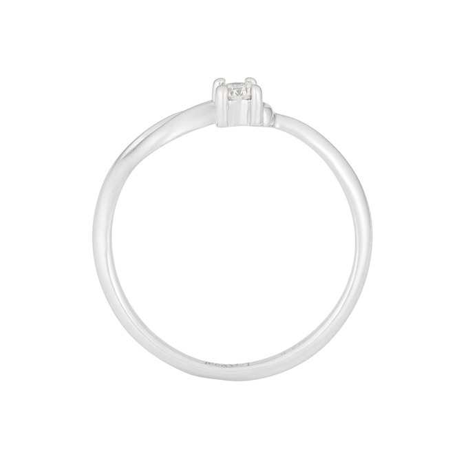 Кольцо из золота 585 пробы c бриллиантом, Л 4107 6738 за 24700