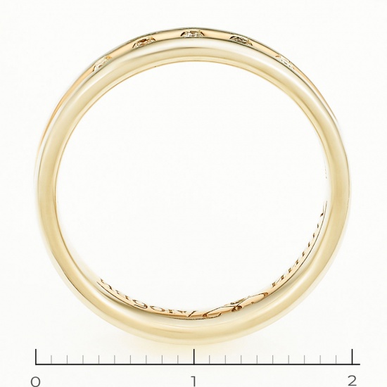 Кольцо из комбинированного золота 585 пробы c 6 бриллиантами, Л48064667 за 19140