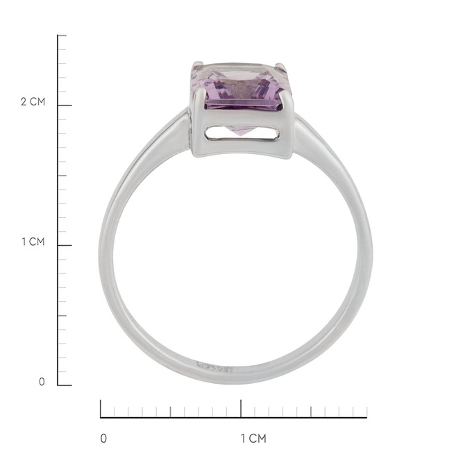 Кольцо из золота 585 пробы c аметистом, Л 4107 6916 за 31100