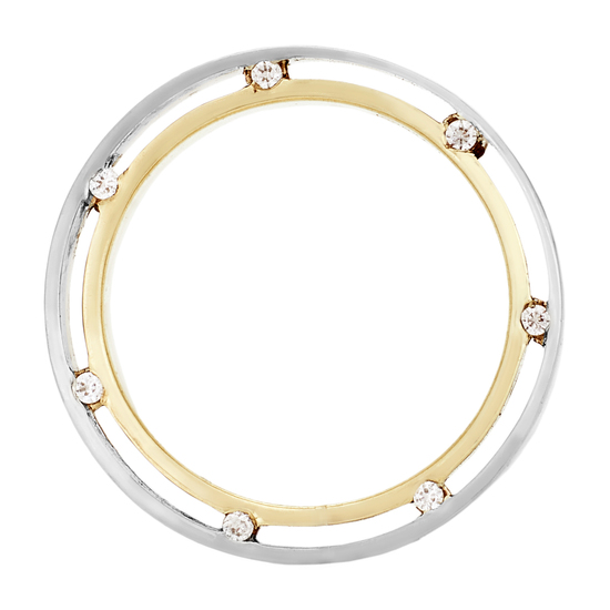Кольцо из комбинированного золота 585 пробы c фианитами, Л23158259 за 28500