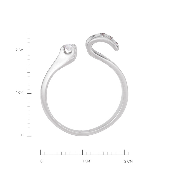 Кольцо из золота 585 пробы c бриллиантами, Л 2314 5972 за 64900