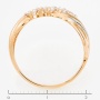 Кольцо из комбинированного золота 585 пробы c фианитами Л32049575 фото 4