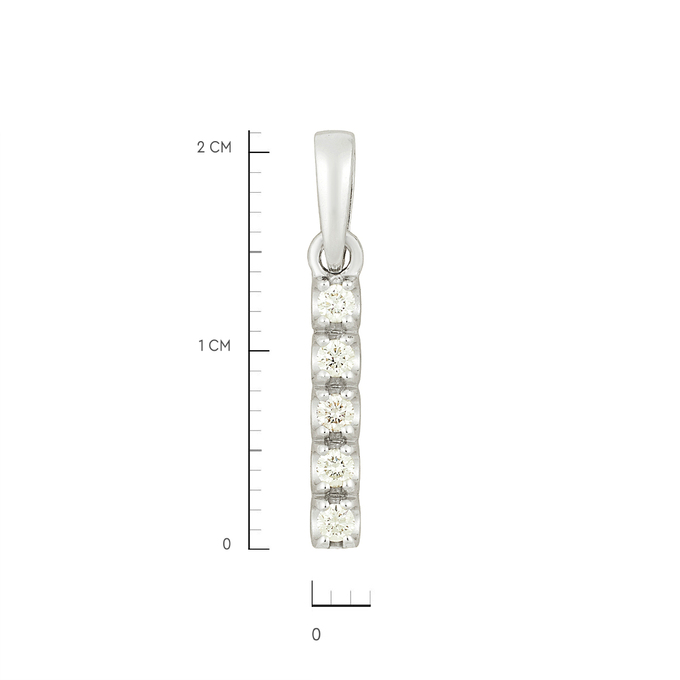 Подвеска из золота 585 пробы c бриллиантами, Л 6302 5823 за 15000