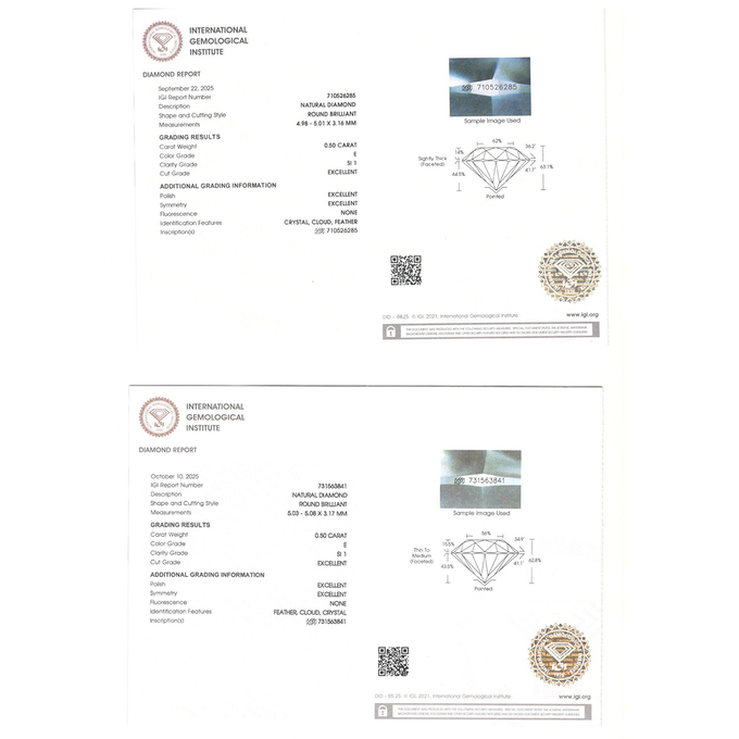 Пусеты из золота 585 пробы c бриллиантами, Ц О007 0614 за 275000