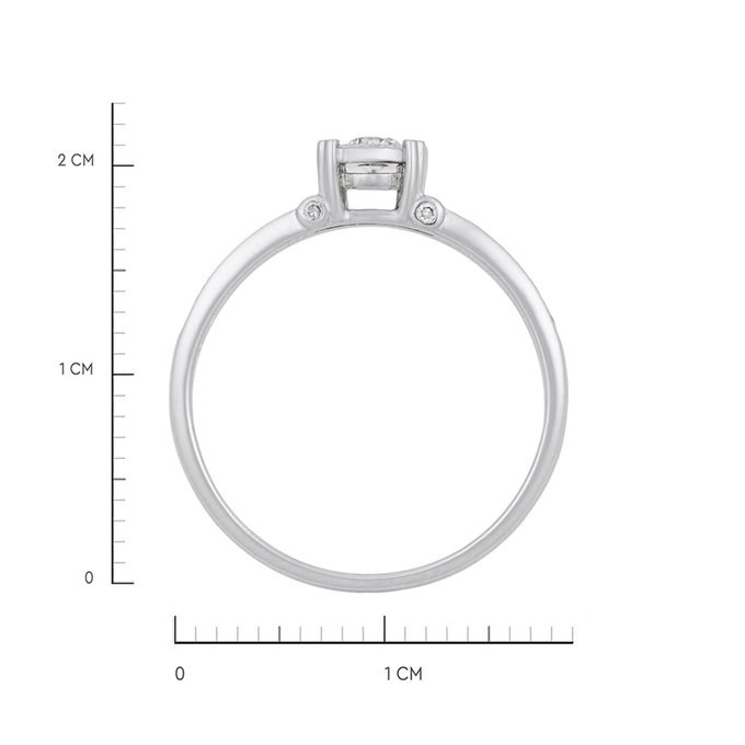 Кольцо из золота 585 пробы c бриллиантами, Л 5104 1689 за 28400