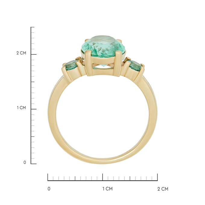 Кольцо из золота 585 пробы c изумрудами, Л 2811 7182 за 125000