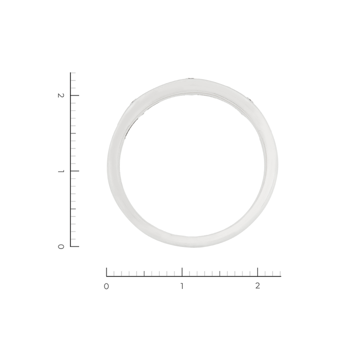 Кольцо из белого золота 585 пробы c 17 бриллиантами, Л 1207 7934 за 48000