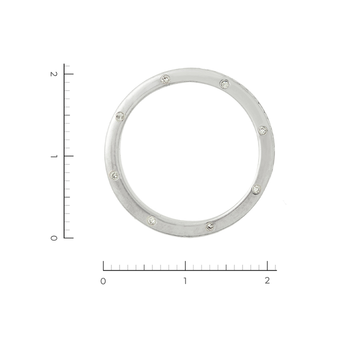 Кольцо из белого золота 585 пробы c 46 бриллиантами, Л 2809 0189 за 76900