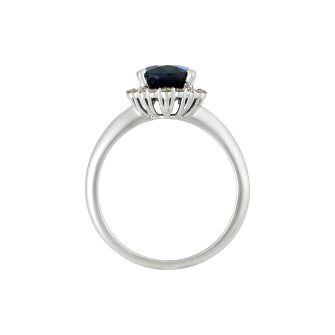 Кольцо из золота 585 пробы с корундом и бриллиантами, Л 5103 7334 за 30300