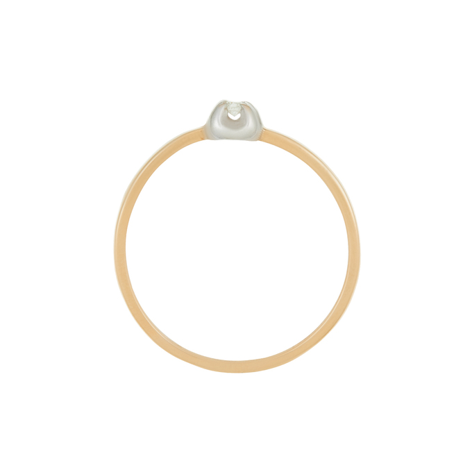 Кольцо из золота 585 пробы c бриллиантом, Л 5405 8632 за 11120