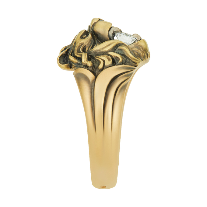 Кольцо из золота 750 пробы c бриллиантом, Л 1911 8914 за 269000