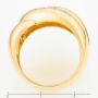 Кольцо из желтого золота 750 пробы c 6 бриллиантами Л39097599 фото 4
