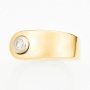 Кольцо из комбинированного золота 750 пробы c 1 бриллиантом Л06149603 фото 2