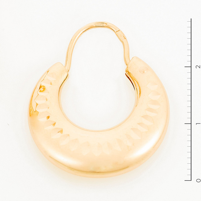 Серьги из красного золота 585 пробы