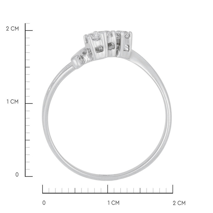 Кольцо из золота 585 пробы c бриллиантами, Л 2913 2816 за 54800