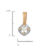 Подвеска из золота 585 пробы c бриллиантом