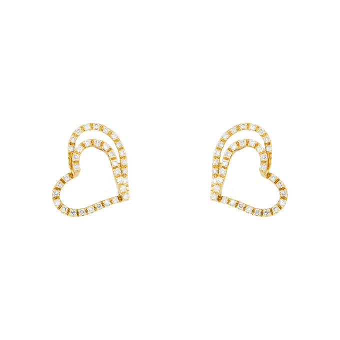 Серьги из золота 585 пробы с бриллиантами, Л 3205 0427 за 37000