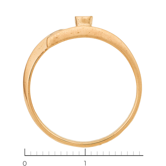 Кольцо из красного золота 585 пробы c 1 бриллиантом, Л31122864 за 11940