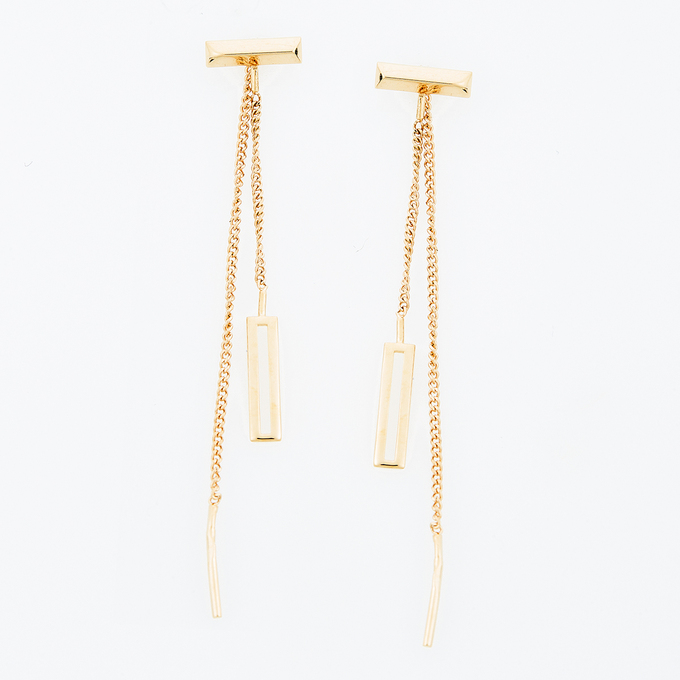 Серьги из красного золота 585 пробы