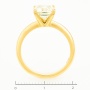 Кольцо из желтого золота 750 пробы c 1 бриллиантом Л28084005 фото 4