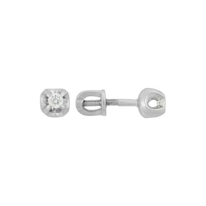 Серьги из золота 585 пробы с бриллиантами, Ц О007 3577 за 19900