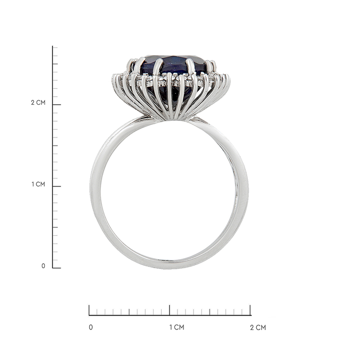 Кольцо из золота 585 пробы c опалом и бриллиантами, Л 2812 5628 за 200000
