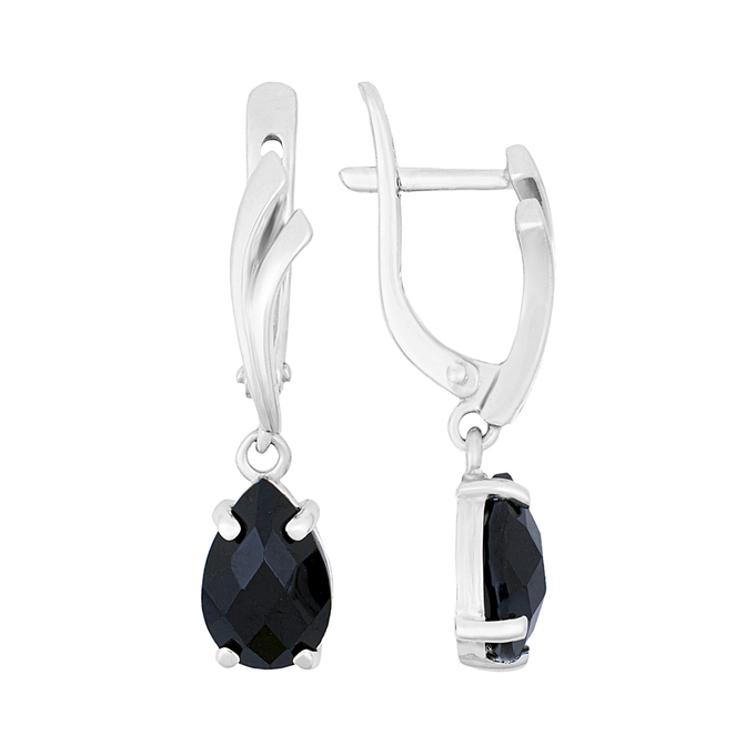 Серьги из золота 585 пробы c ониксами, Л 0911 0649 за 30720