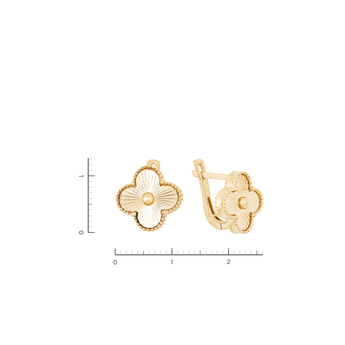 Серьга из золота 585 пробы