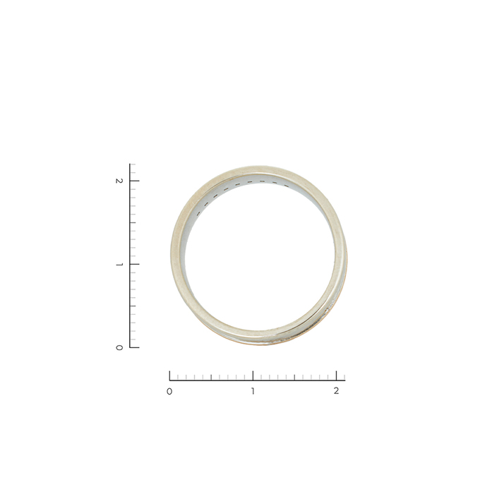 Кольцо обручальное из золота 585 пробы c 9 бриллиантами