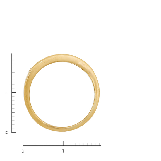 Кольцо из желтого золота 750 пробы c 9 бриллиантами, Л66016123 за 38320