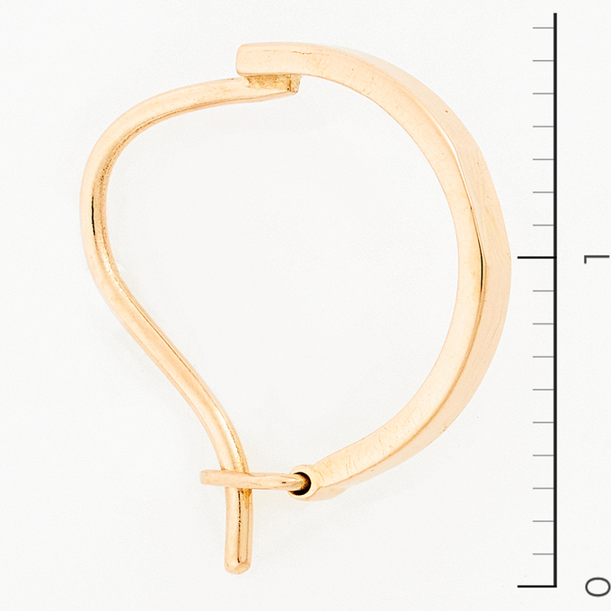 Серьги из красного золота 585 пробы
