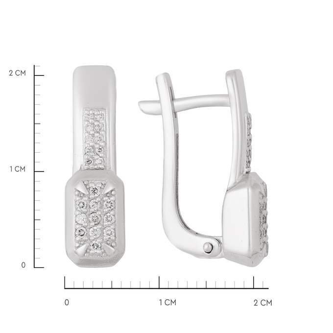 Серьги из золота 585 пробы c бриллиантами, Ц О007 2347 за 59600